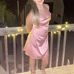 Pink party dress